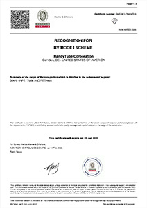 Bureau Veritas Certificate