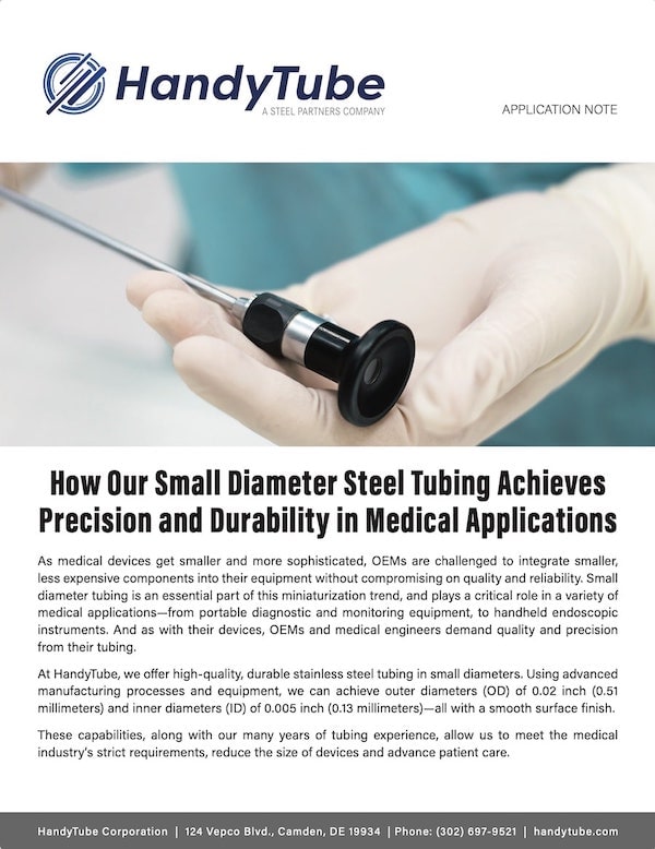 How Our Small Diameter Steel Tubing Achieves Precision and Durability in Medical Applications