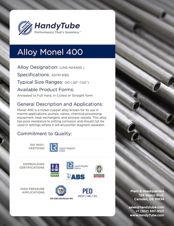 Alloy Monel 400