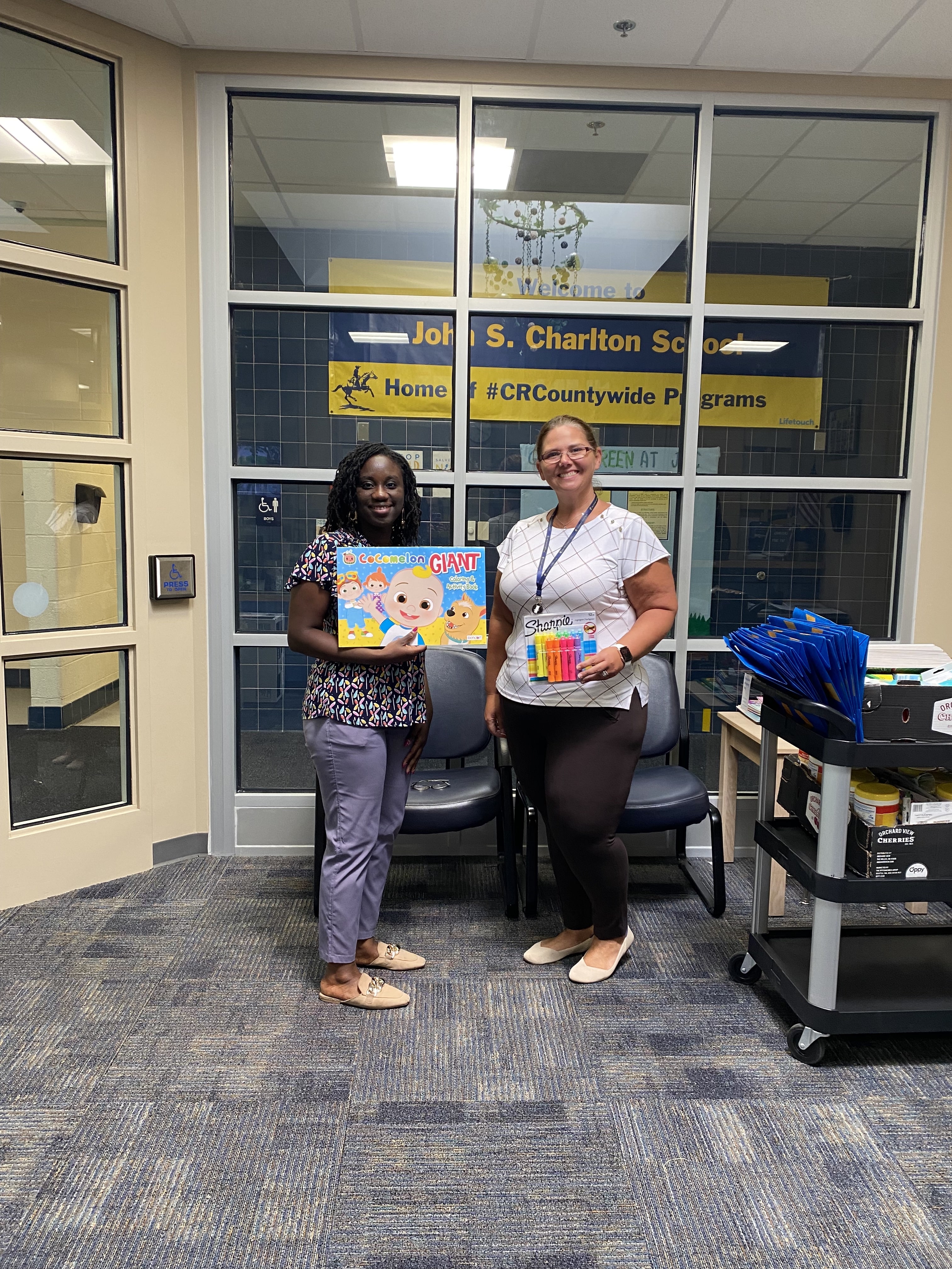 Employees Donate Art Supplies to Local Special Needs School